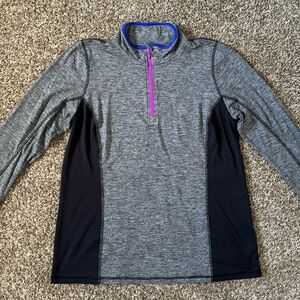 Lane Bryant Livi Quarter Zip Long Sleeve Active Shirt size 14/16